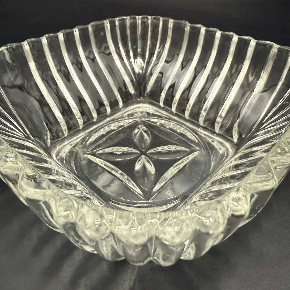 vintage clear glass 6